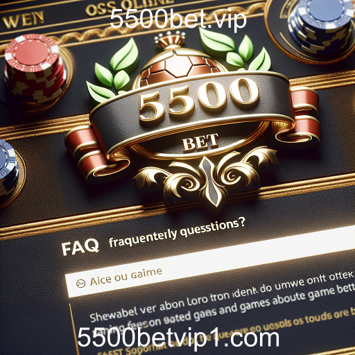 Entendendo a Categoria FAQ no 5500bet.vip